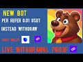 Instant payment telegram Bot| free telegram earning Bot💲Live withdrawal proof howtocreatetelegramBot