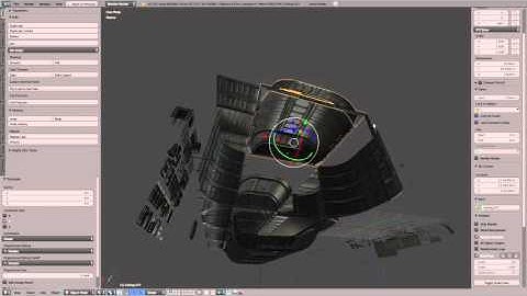 Modular Sci-Fi Set Wip 369 Blender 2.76
