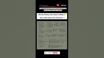 Subscribe 👍 Like ❤️ | Top Free YouTube Channels to Learn Coding #shorts #viral #youtubeshorts