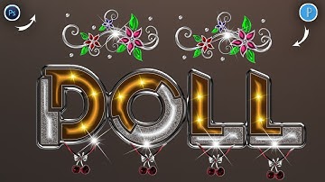 Glass font dp editing | how to make glass font In Ps Touch PixelLab | Glass font editing 2023