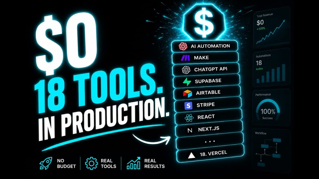 Free AI Stack to Production: 18 Tools, $0/Month — FastAPI, LangGraph & More
