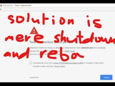 How To Fix Err Cert Common Name Invalid Youtube