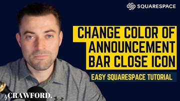 Change the Color of Announcement Bar Close Icon on Squarespace
