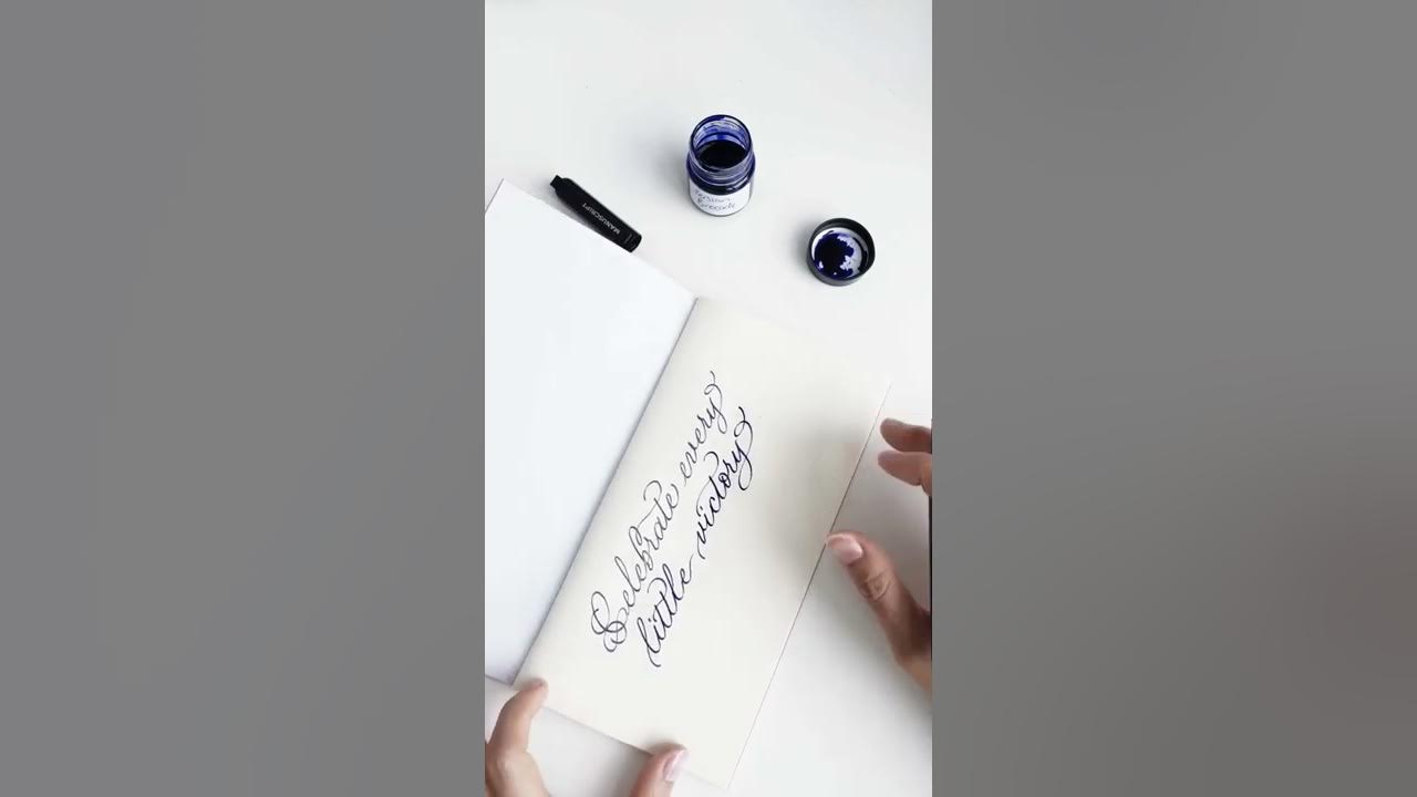 How to use fountain pen for calligraphy