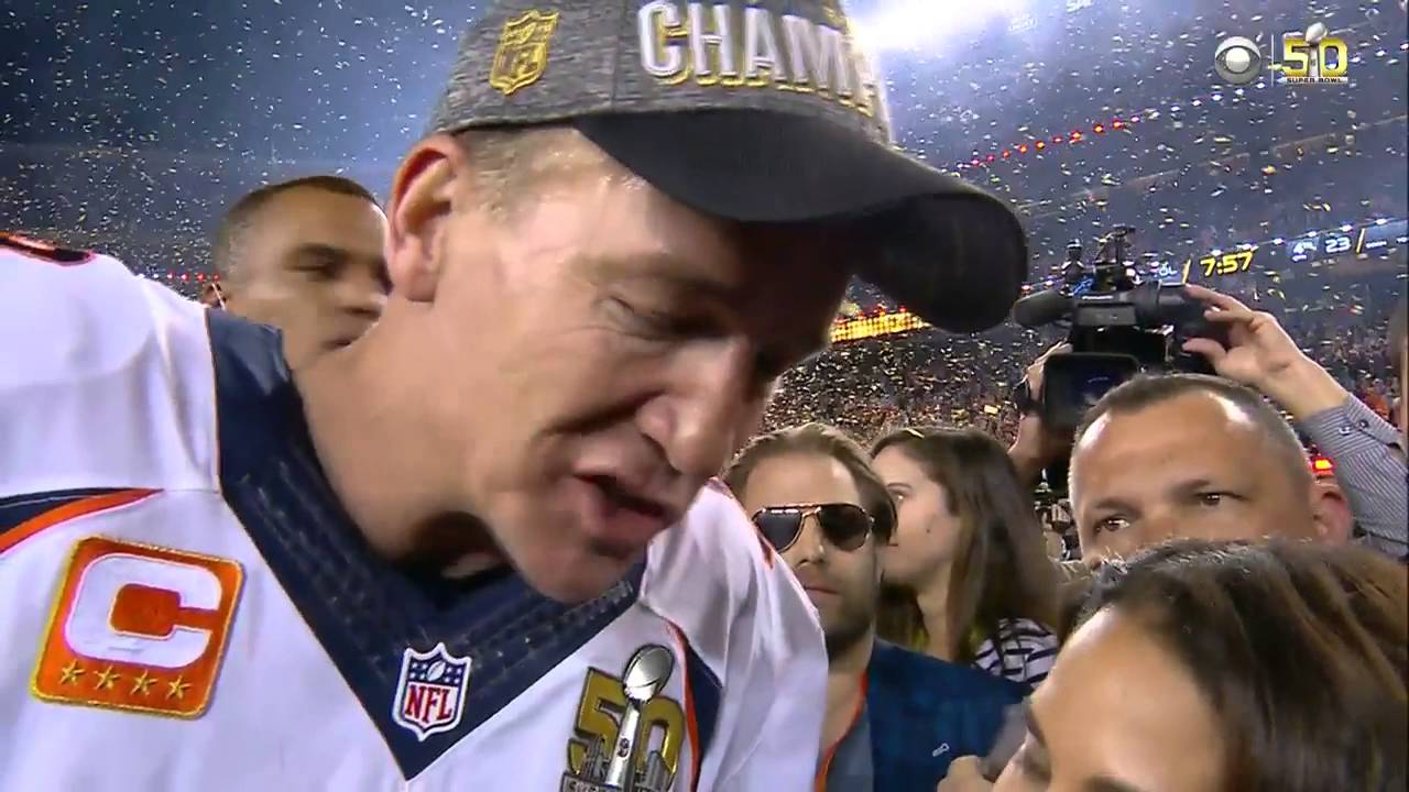 Peyton Manning super bowl 50 interviews