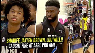 Sharife Cooper & Jaylen Brown Vs Lou Williams At Aebl Pro Am Sharife Gets Shifty Jaylen Poster