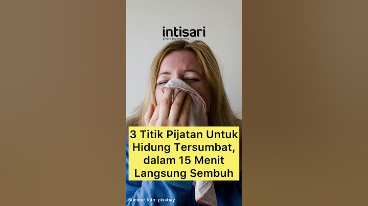 3 Titik Pijatan Untuk Hidung Tersumbat, dalam 15 Menit Langsung Hilang! | #shorts