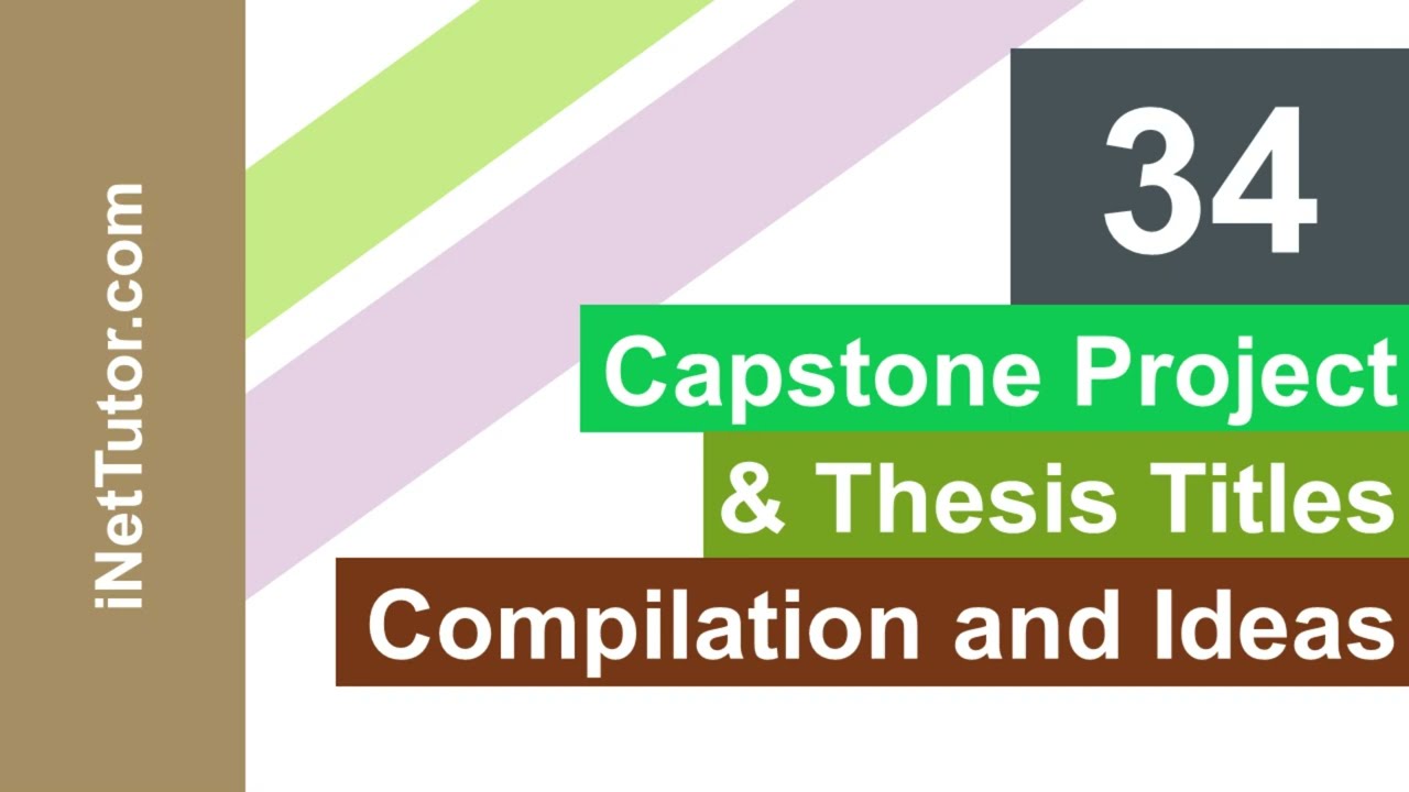 capstone project titles