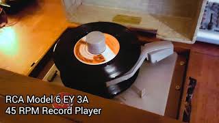 RCA Model 6 EY 3A 45 RPM Record Player
