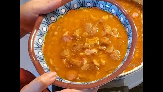 UNOS RICOS FRIJOLES CHARROS MUY A MI ESTILO