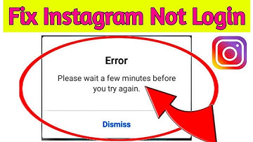 Please Wait A Few Minutes Before You Try Again Instagram iPhone Problem Solved
