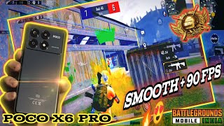 POCO X6 PRO GAMEPLAY 🎮 | 90 FPS GAMEPLAY 😱 | POCO X6 PRO PUBG TEST | POOC X6 PRO BGMI TEST |#pubg