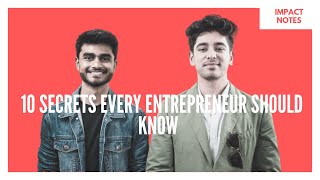 10 Secrets Every Entrepreneur Should Know Today