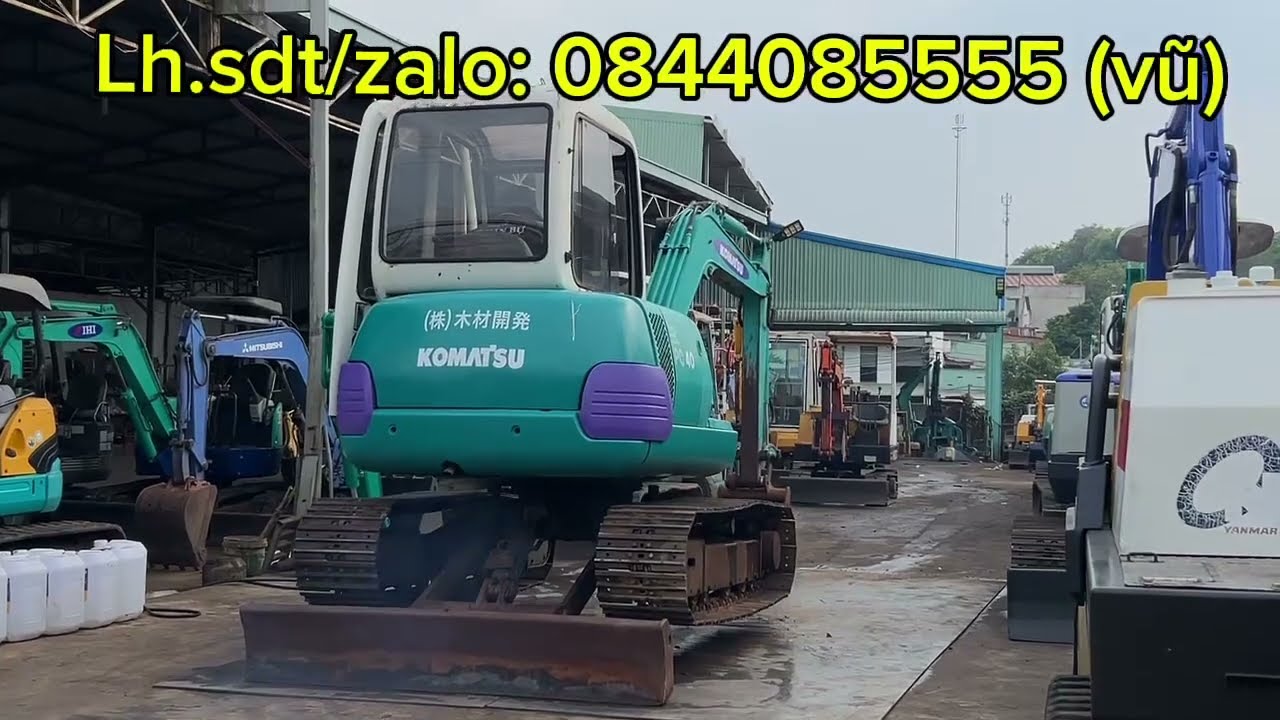 Xe 🍑 Komatsu Pc40-7 lái thủy cực bền💪 siêu chất đã có hàng cho nhà Nông giá khởi nghiệp☎️0844085555