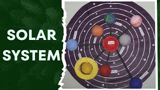 How to make Solar system using cardboard sheet and balls || Solar system || Project work.