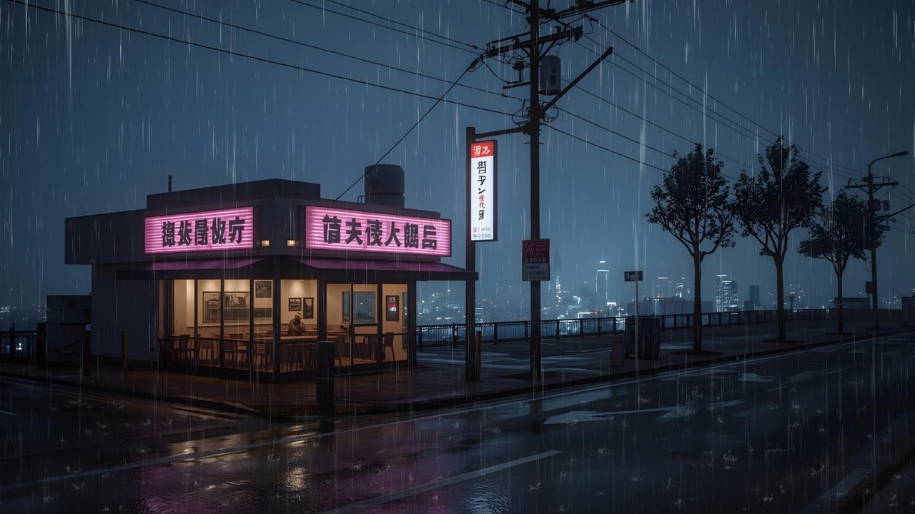 Silent Tokyo Streets at 3 AM 🌧️ | Peaceful Rain Lofi