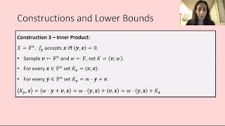 ITC2020 Pre-Recording: One-One Constrained Pseudorandom Functions