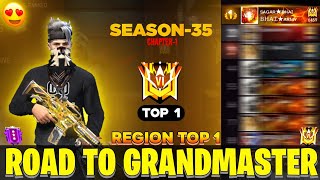 Road To Grandmaster Season-35🔥Rank Pushing Region Top 1 in Duo