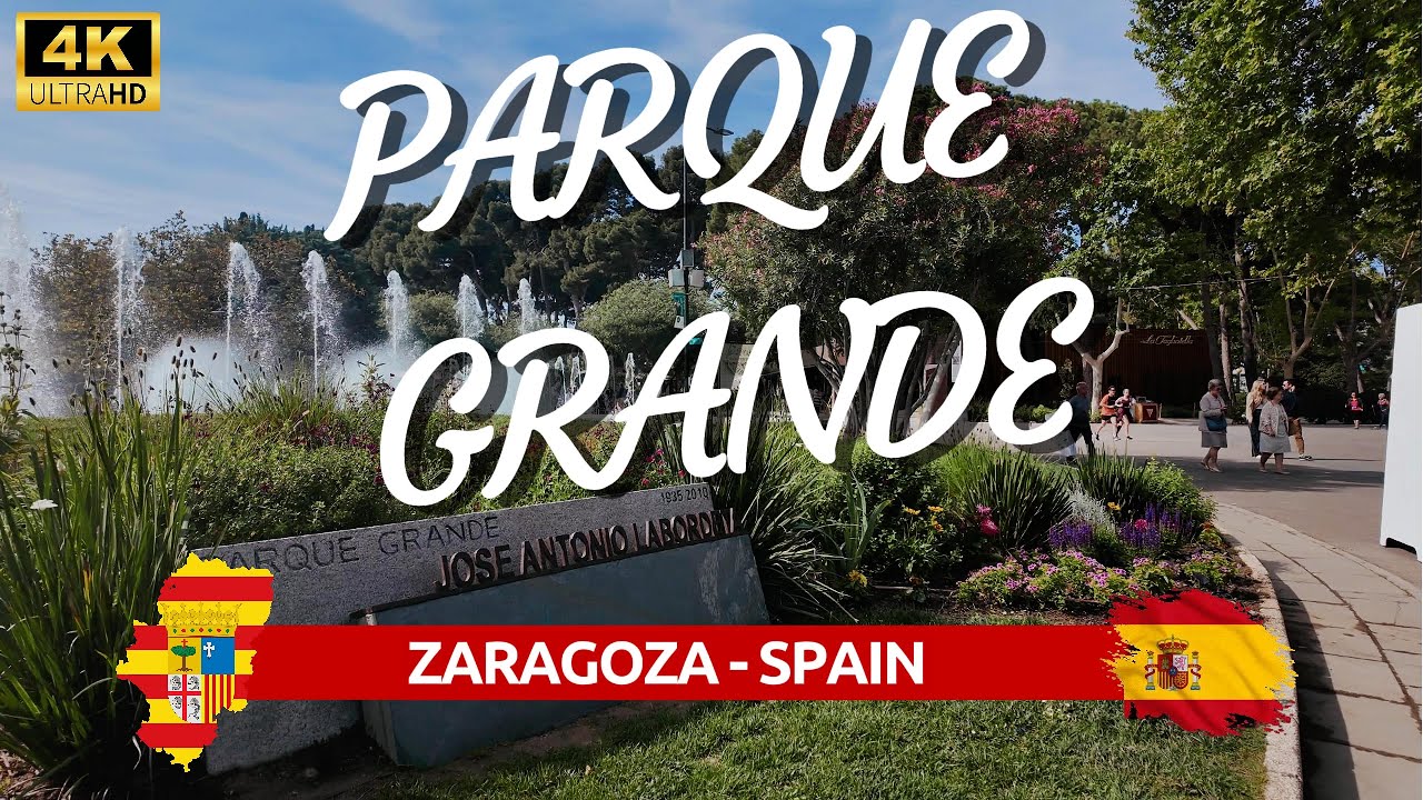 PARQUE GRANDE 🚶‍♀️WALKING TOUR🚶‍♂️ ZARAGOZA SPAIN ☀️   THE ARAGONESE CENTRAL PARK🌲