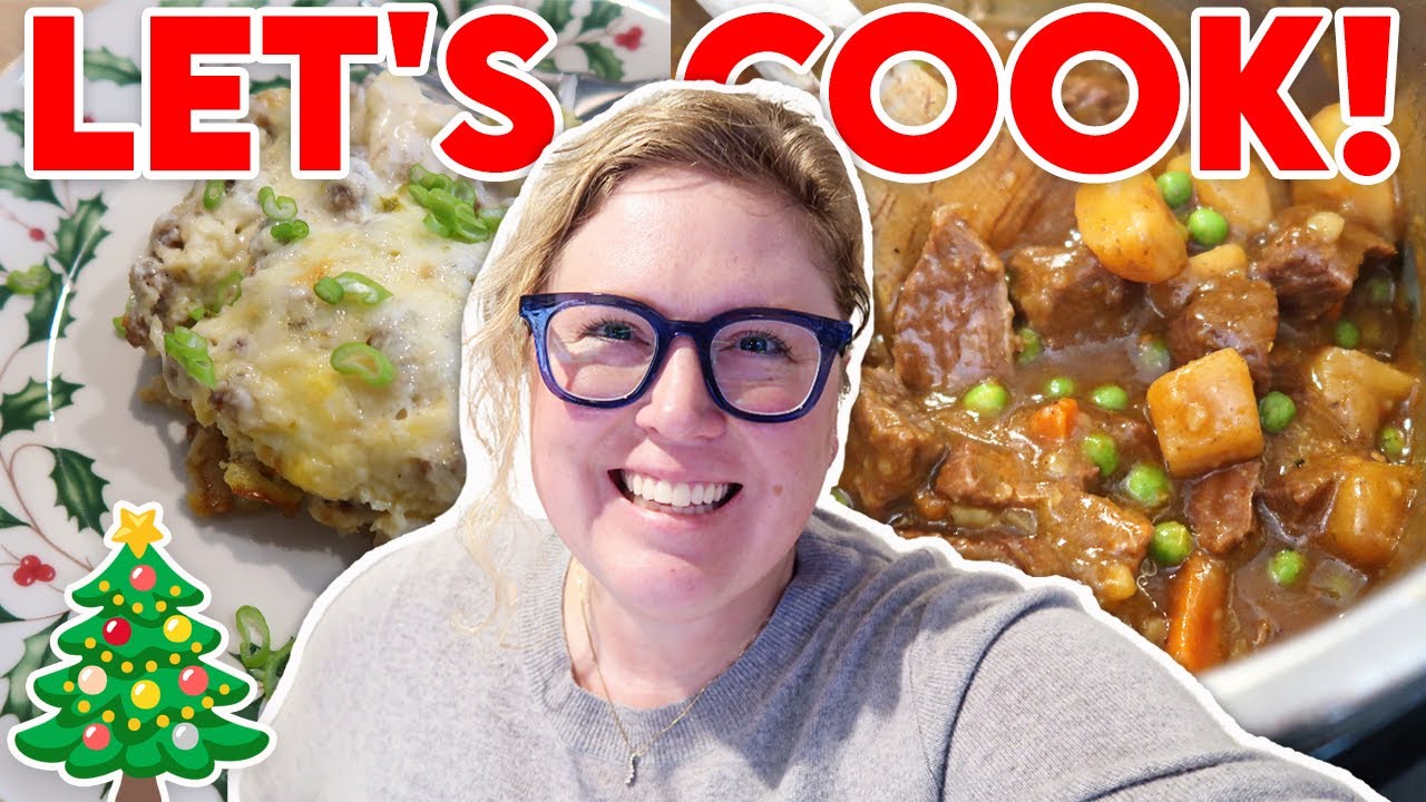 *NEW* CHRISTMAS DAY Cook with Me!🎄Instant Pot Beef Stew, Sausage Gravy Casserole