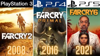 Far Cry Playstation Evolution Ps3 - Ps5 2008-2021