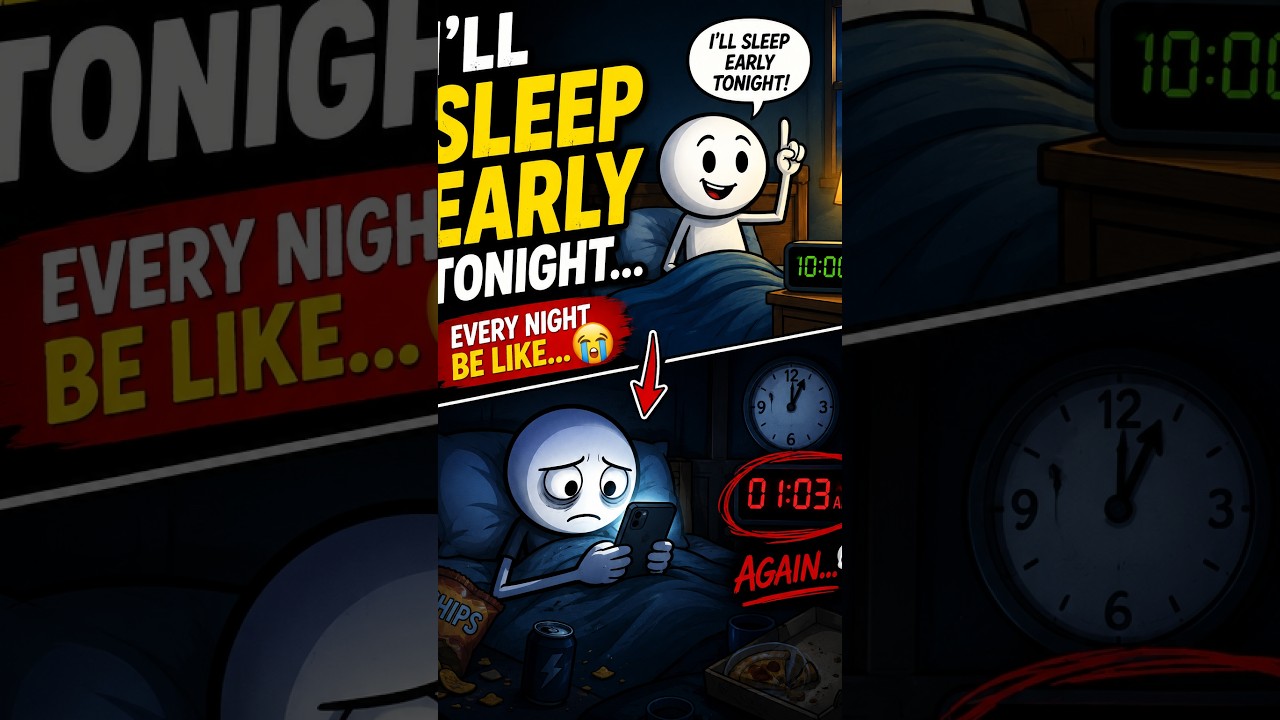 I’ll Sleep Early Tonight… 😭 | The Biggest Lie We Tell Ourselves