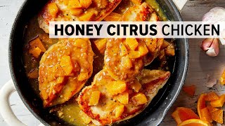 HONEY CITRUS CHICKEN BREASTS | from my healthy meal prep cookbook!