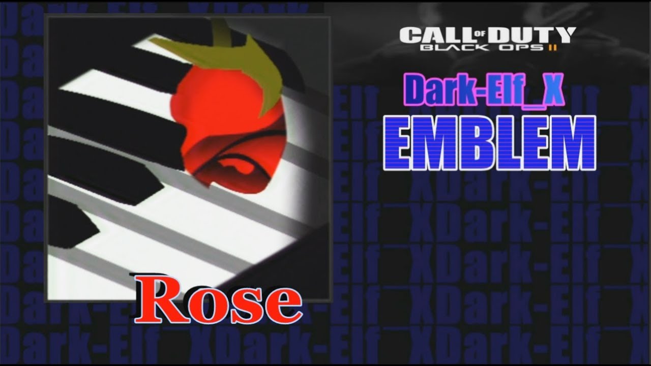 Rose Rage Emblem Cod Black Ops 2 Emblem - Rose - YouTube
