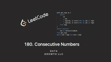 Leetcode 180 -  Consecutive Numbers