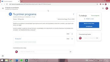 Mi primer programa en ensamblador