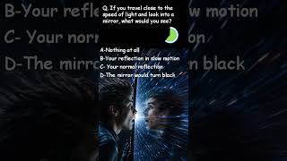 What Happens If You Look in a Mirror at Light Speed ? #neet #facts #space #physics