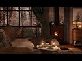 Winter Night Relaxation: 🔥☕ Cozy Fireplace Ambience For Ultimate Stress Relief And A Blissful Sleep