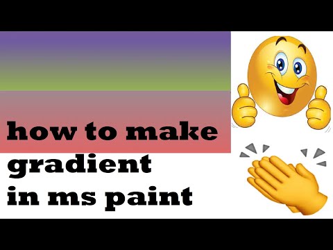 How to make gradient in mspaint