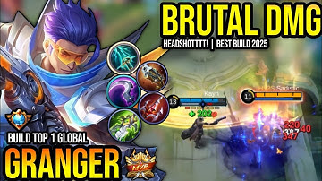 GRANGER BEST BUILD 2025 | BUILD TOP 1 GLOBAL GRANGER GAMEPLAY | MOBILE LEGENDS✓