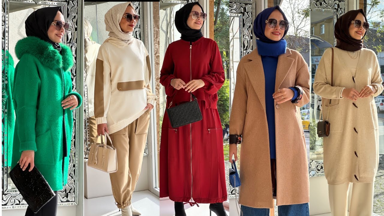 Modest fashion ✨موضة شتاء 2024 للمحجبات الأنيقات فقط 🔝 Culture hijab 🌟 Simple hijab tutorial🌟 hijab