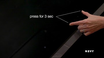 The Novy induction hob: how to lock the hob with InTouch for cleaning
