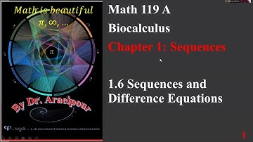 2025 Sp Section 1.6 Part 1 Sequences and Difference Equations