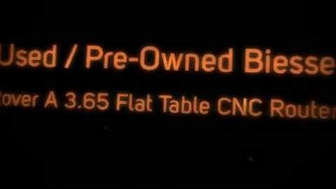 Used Biesse Rover A 3.65 Flat Table CNC Router