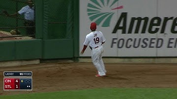 CIN@STL: Jay makes a running catch in left-center