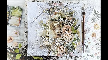 Bloom - Mixed Media Layout -  AB Studio - Tutorial By  Sharon Ziv