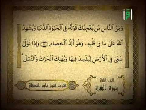 الجزء الثاني من القران الكريم ماهر المعيقلي