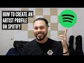 How to create an artist profile on spotify