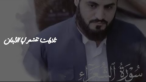 من سورة الشعراء القارئ رعد محمد الكردي حالات واتس اب