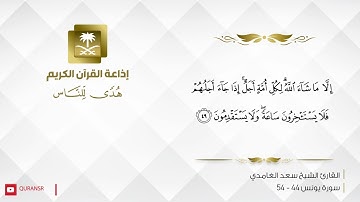 القارئ سعد الغامدي - إن الله لا يظلم الناس شيئا