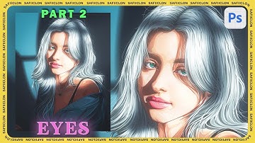 [ Photoshop Tutorial ] KARIMOVA ELINA Vexel Art [ PART 2 - EYES ]