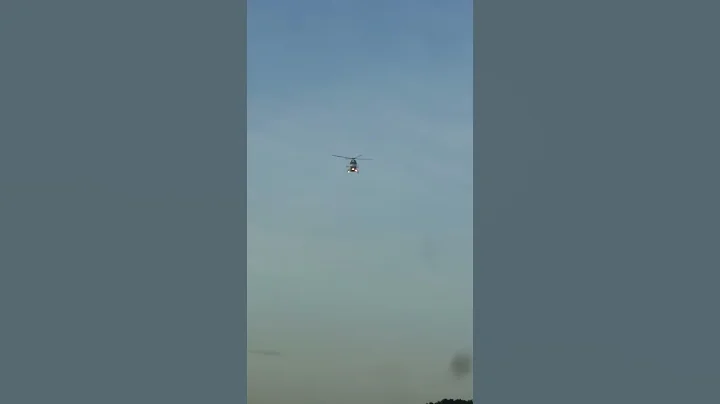 Aerial rescue leaving the scene of an accident