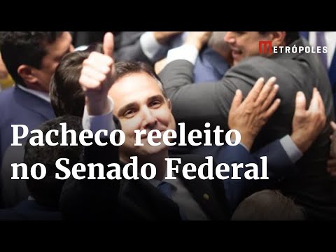 Rodrigo Pacheco atinge maioria dos votos e é reeleito presidente do Senado Federal