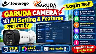 Secureye GARUDA Camera Complete Settings Explain | Network, Image, Motion, ONVIF, Mask #secureye screenshot 3