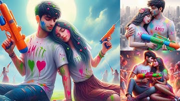 New Style Happy Holi 3d AI PHOTO EDITING 2024 | Ai Happy Holi image Create| Bing image Creater