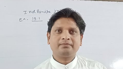 Class12th indefinite integration KC sinha math exercise 19.1